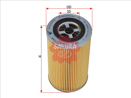 Sakura OIL FILTER FITS R2412P WR2412P FO1562 O-1503