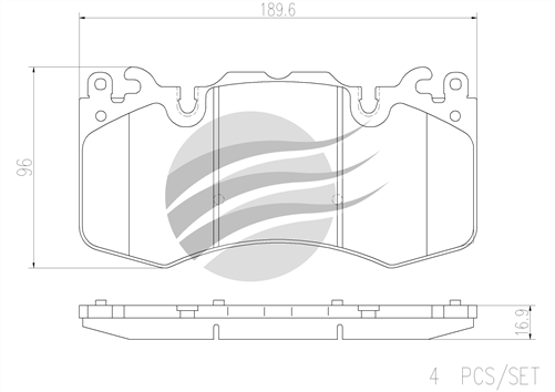 BREMBO CERAMIC OEM PADS FRONT