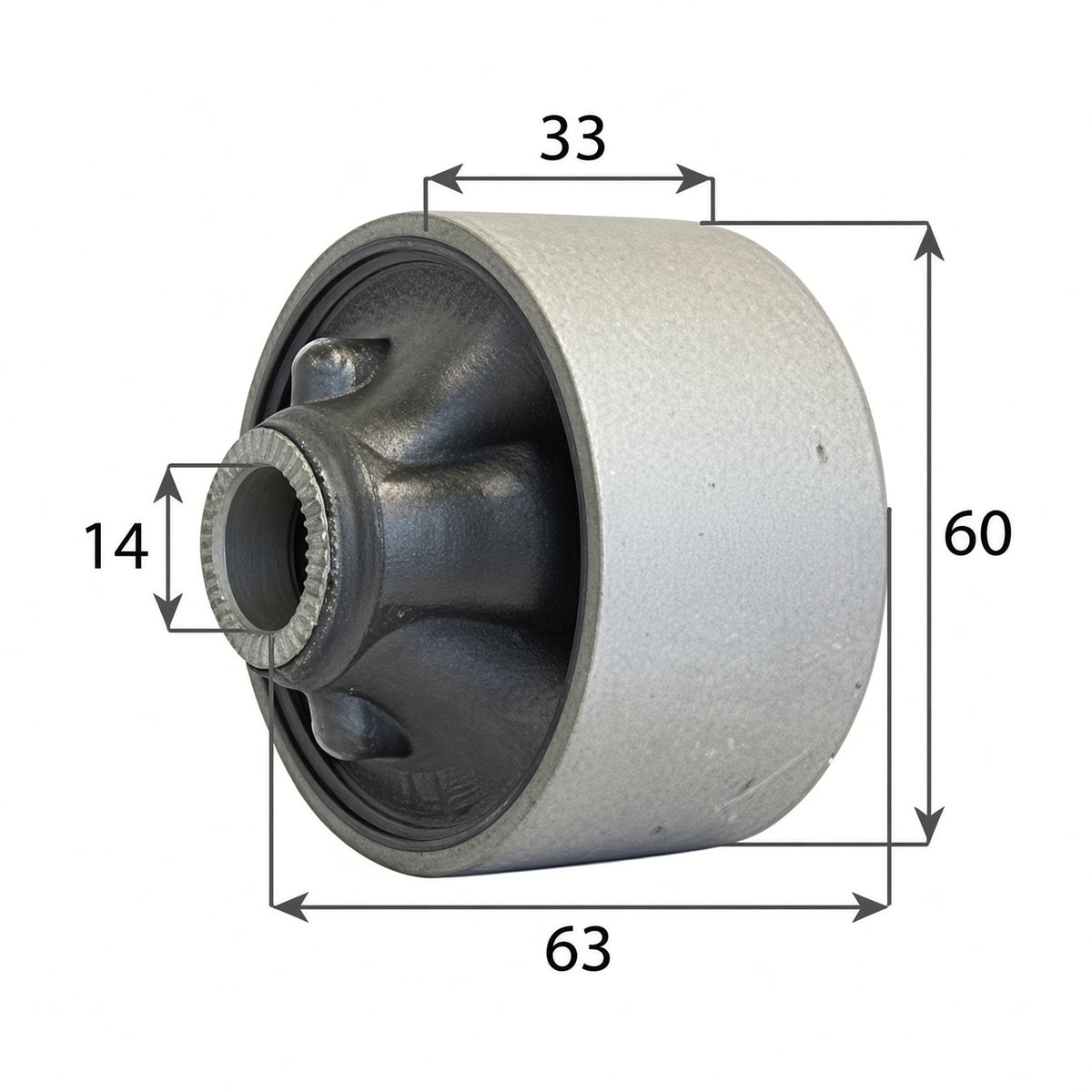 Front Control Arm Rear Bush - 37H105