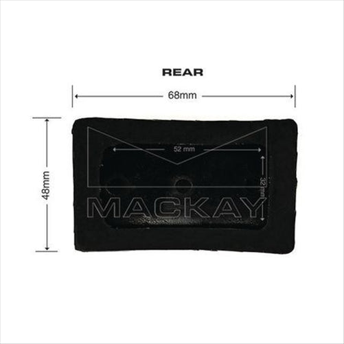 MACKAY PEDAL PAD MITSUBISHI GALANT COLT LANCER 71-96 PP1275