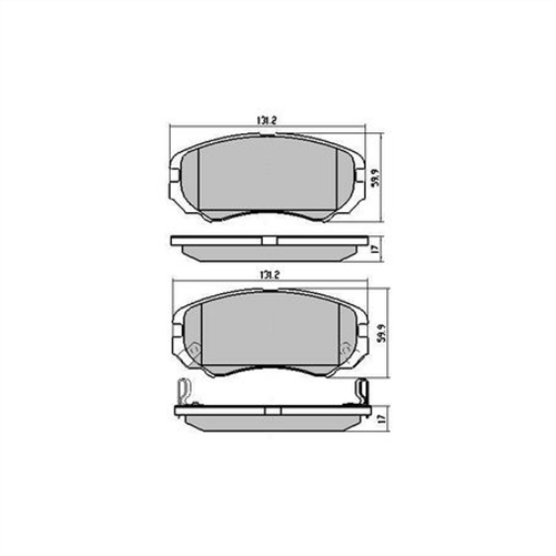 GP MAX LOW METALLIC BRAKE PAD SET HOLDEN HYUNDAI KIA RDB1504