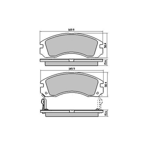 PHANTOM CERAMIC BRAKE PAD SET MITSUBISHI RDC1223