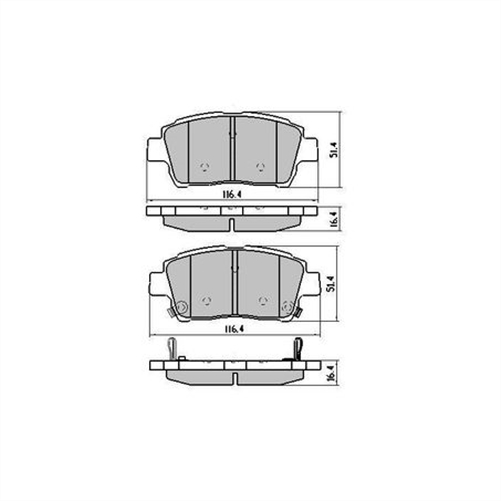 PHANTOM CERAMIC BRAKE PAD SET GEELY LEXUS SUITS TOYOTA RDC1422