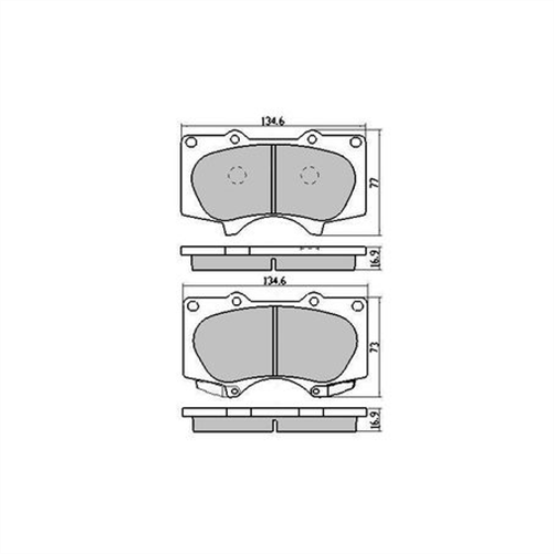 PHANTOM CERAMIC BRAKE PAD SET MITSUBISHI PAJERO SUITS TOYOTA RDC1482