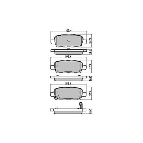 RDA PHANTOM CERAMIC BRAKE PAD SET NISSAN RENAULT SUZUKI RDC1509