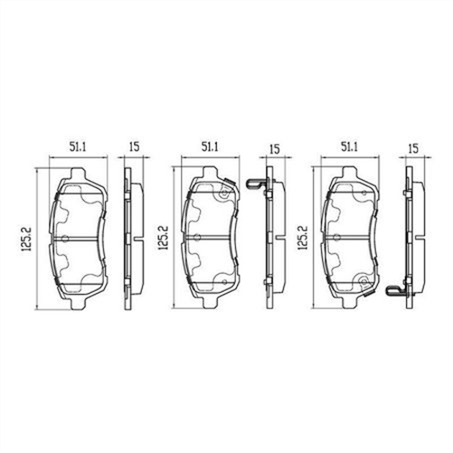 PHANTOM CERAMIC BRAKE PAD SET DAIHATSU FORD MAZDA SUZUKI RDC2091