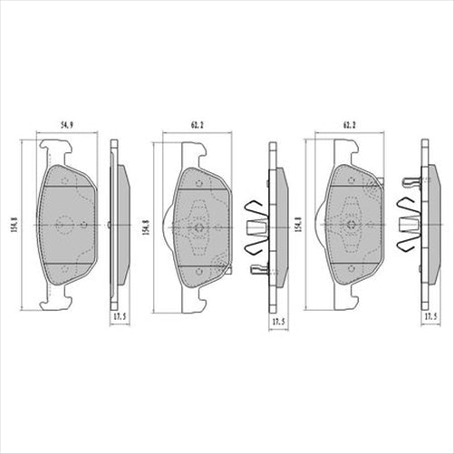 RDA PHANTOM CERAMIC BRAKE PAD SET HONDA ACCORD CIVIC RDC2238
