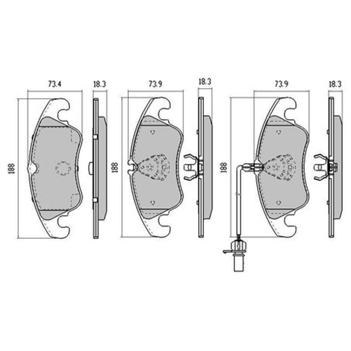 PHANTOM CERAMIC BRAKE PAD SET AUDI RDC2242