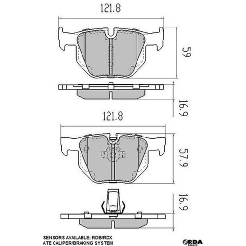 PHANTOM CERAMIC BRAKE PAD SET ALFA ROMEO BMW RDC2247