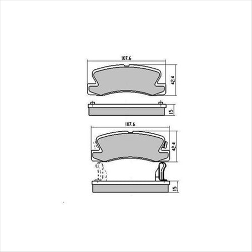 RDA PHANTOM CERAMIC BRAKE PAD SET HOLDEN LEXUS TOYOTA RDC422