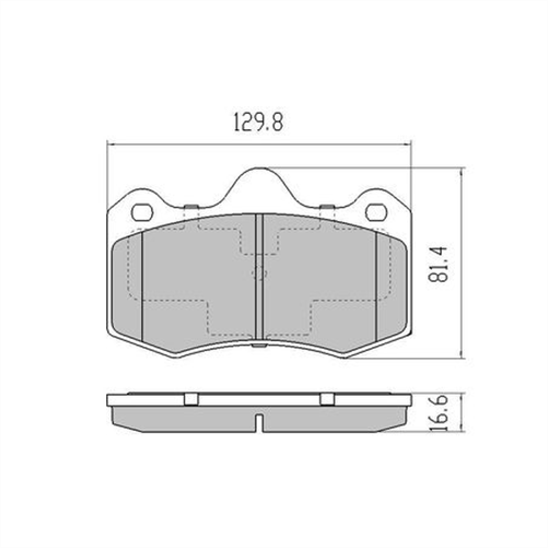 EXTREME HEAVY DUTY BRAKE PAD SET HOLDEN HSV LOTUS RENAULT RDX2165SM
