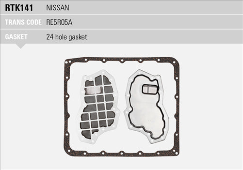 RYCO TRANS KIT - NISSAN RE5R05A 2001- RTK141