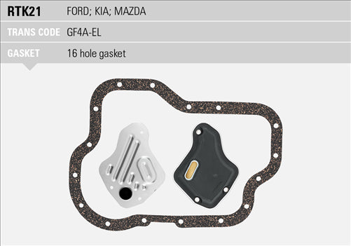 RYCO TRANS KIT - GF4A-EL FORD/KIA/MAZDA RTK21