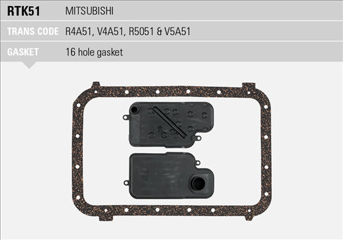 RYCO TRANS KIT - A45DL/R-V5A51 MITSUBISHI RTK51