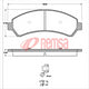 FARGO FRONT BRAKE PADS GMC BLAZER 97-05 (737.0) S7593MET