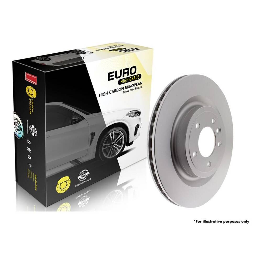 BREMTEC EURO-LINE CARBON+ BRAKE ROTOR DIMPLED & SLOTTED BMW FRONT BDR41013ELH