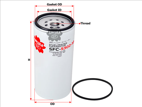 Sakura FUEL WATER SEPERATOR FITS BF1391-O SFC-5302-10