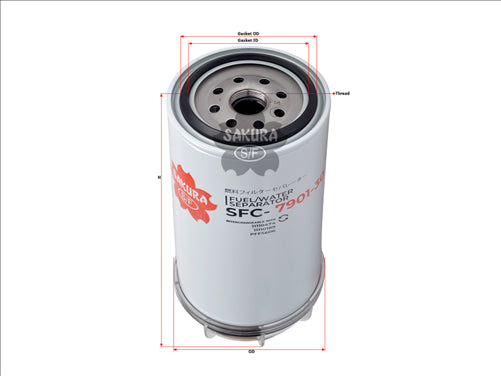 Sakura FUEL WATER SEPARATOR P505957 127695-55760 SFC-7901-30B