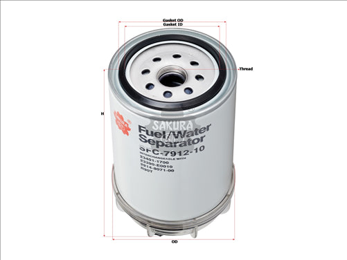 Sakura FUEL WATER SEPARATOR 20450423 SFC-7912-10B