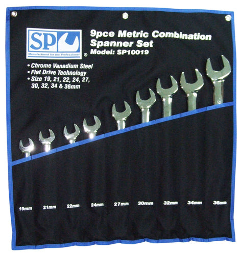 SP Tools Spanner Set 9 PC Metric Jumbo