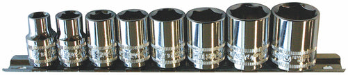 SP Tools Socket Rail Set 8pc 3/8 Dr SAE - 6pt