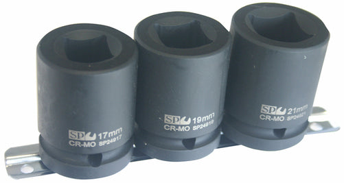 SP Tools 3/4” Dr Double Square Impact Socket Set