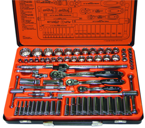SP Tools Socket Set 71pc 1/4, 3/8 & 1/2 Dr Motorsport Metric