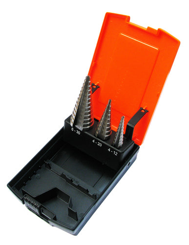 SP Tools 3pc Metric Step Drill Set