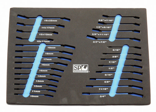 SP Tools Flare & Geardrive Spanner EVA Foam Tool Storage System
