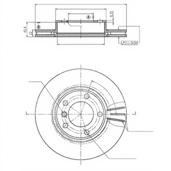 EURO-LINE BRAKE DISC ROTOR PAIR BDR6240EL