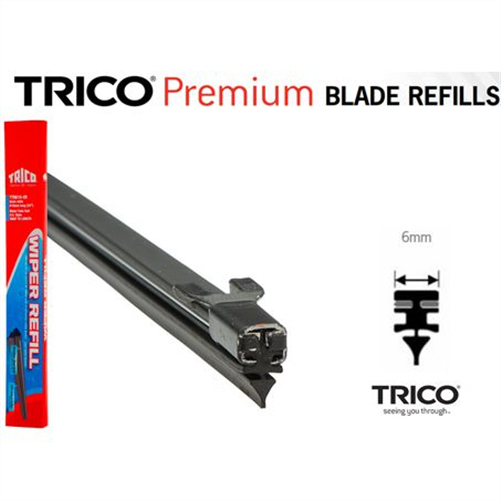 TRICO 6MMX610MM METAL BACKED TWIN RAIL REFILL TTR610-20