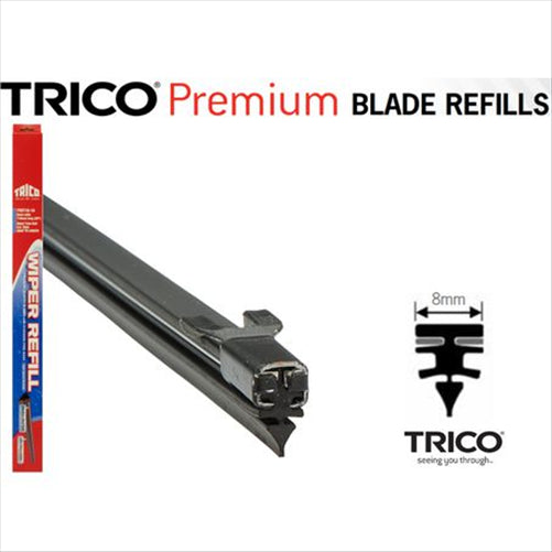 TRICO 8MMX710MM METAL BACKED TWIN RAIL REFILL TTR71010