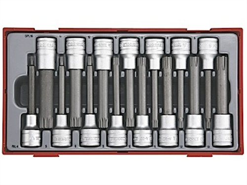 TENG TOOLS 15PC 1/2IN DR.RIL/SPL BIT SKT SET 100MM