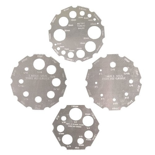 Toledo Thread Gauge Set - 4 Pc.