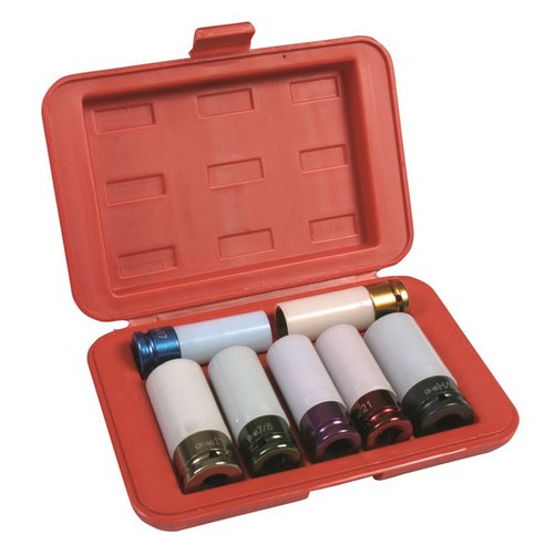 Toledo Wheel Nut Socket Set - Metric & SAE 7 Pc.