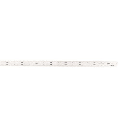 Toledo Stainless Steel Single Sided Rule Metric - 4000mm