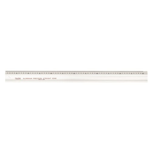 Toledo Aluminuim Straight Edge Rule Single Sided Metric - 1000mm