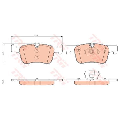 TRW Brake Pad Set