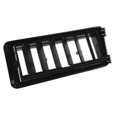 REDDOT CORPORATION Louvre Rectangle Black Plastic LVX006