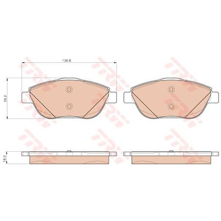 TRW Brake Pad Set