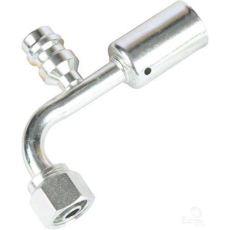 Atco Steel Fitting # 6 FOR - Beadlock #6 90° With R134a Port SBX1321-3