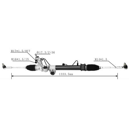 SAS AUTO PARTS STEERING R P ASSY ISUZU DMAX TFR SR9202