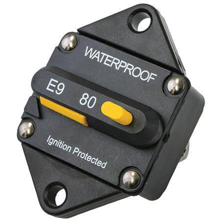 OEX Flush Mount Manual Reset Circuit Breaker 80A - 1 piece