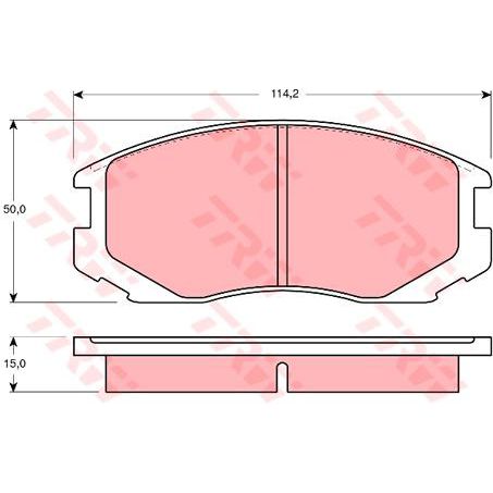 TRW DTEC Brake Pad Set (DB1201)