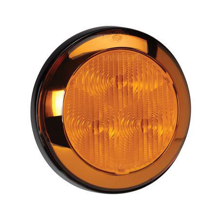 Narva 12 VOLT LED REAR DIRECTION INDICATOR LAMP (AMBER) WITH CHROME RING AND