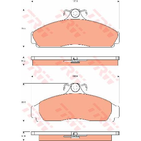 TRW Brake Pad Set (DB1076)