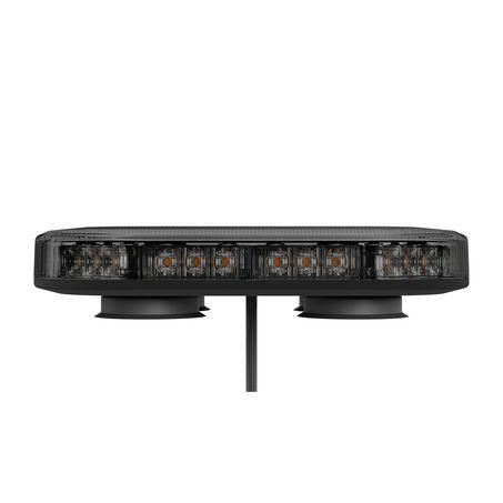 LED AUTOLAMPS Amber Emergency Mini Light Bar, Tinted Lens with Amber leds, 18 selectable flash patterns, 12-24 Volts, 246mm x 171mm x 64mm, Magnetic Mount, Box, 5 Year Warranty LB246ATMM