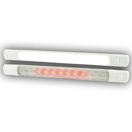 HELLA WHTE/RED SLIM LED STRIP LAMP 24V 2JA958121401
