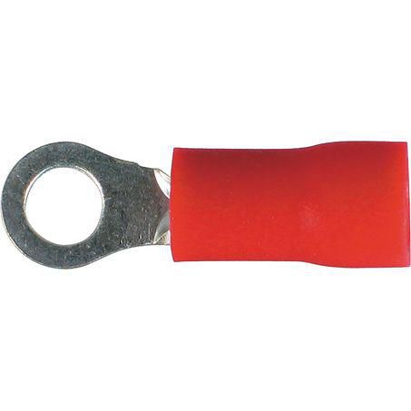 OEX Crimp Terminal Ring Red ID 3mm Vinyl 100 Pce