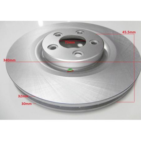 Rotor 340x45.5x32 F Territory SY, 4.0Ltr Turbo 06-11 Barra - BR12832